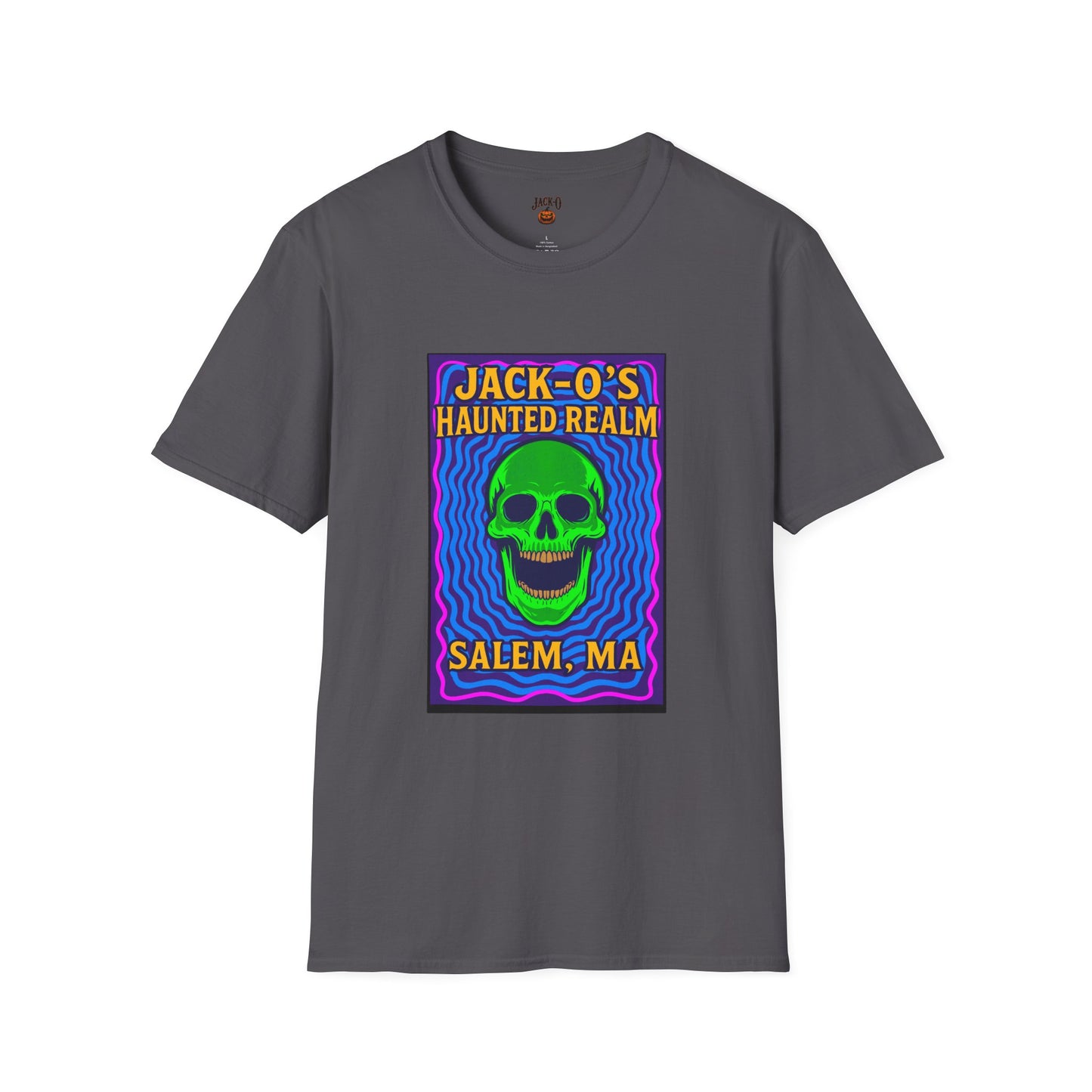 Jack-O's Haunted Realm T-Shirt - Halloween Graphic Tee