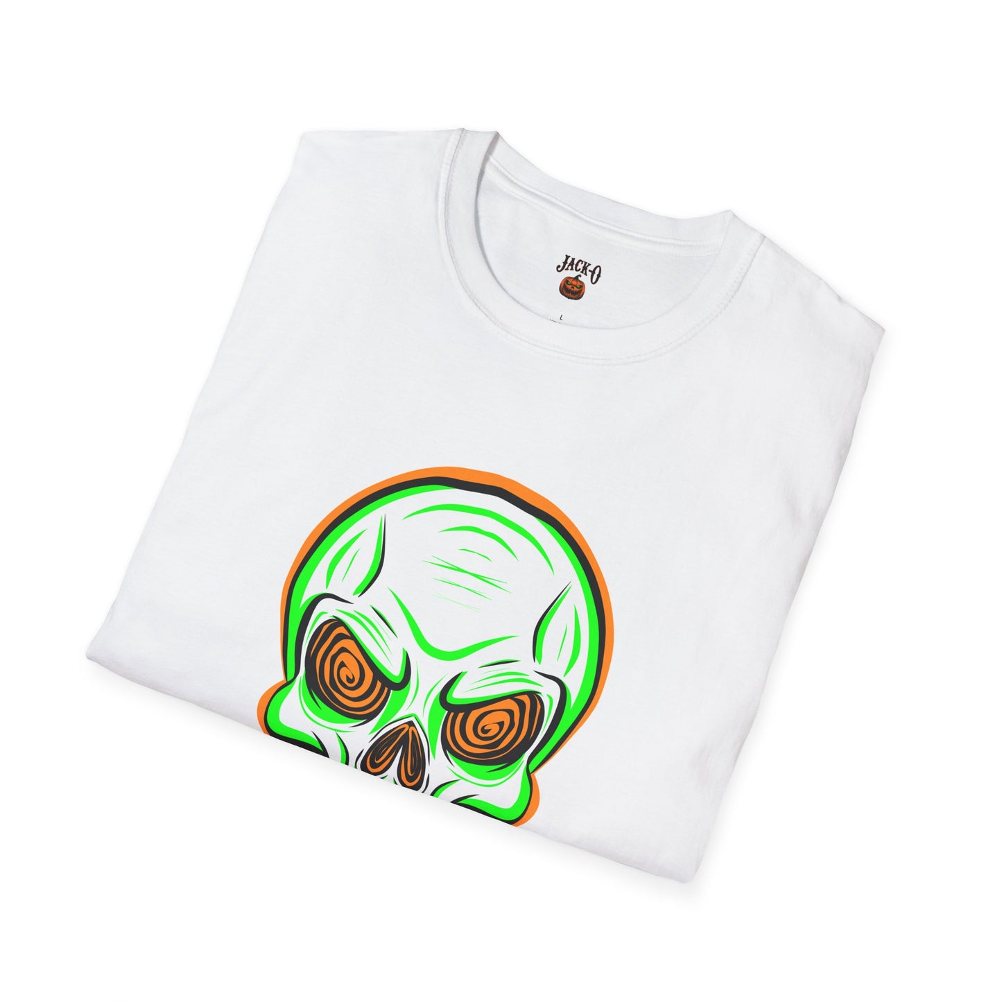 Unisex T-Shirt - Psycho Spiral Skull Design