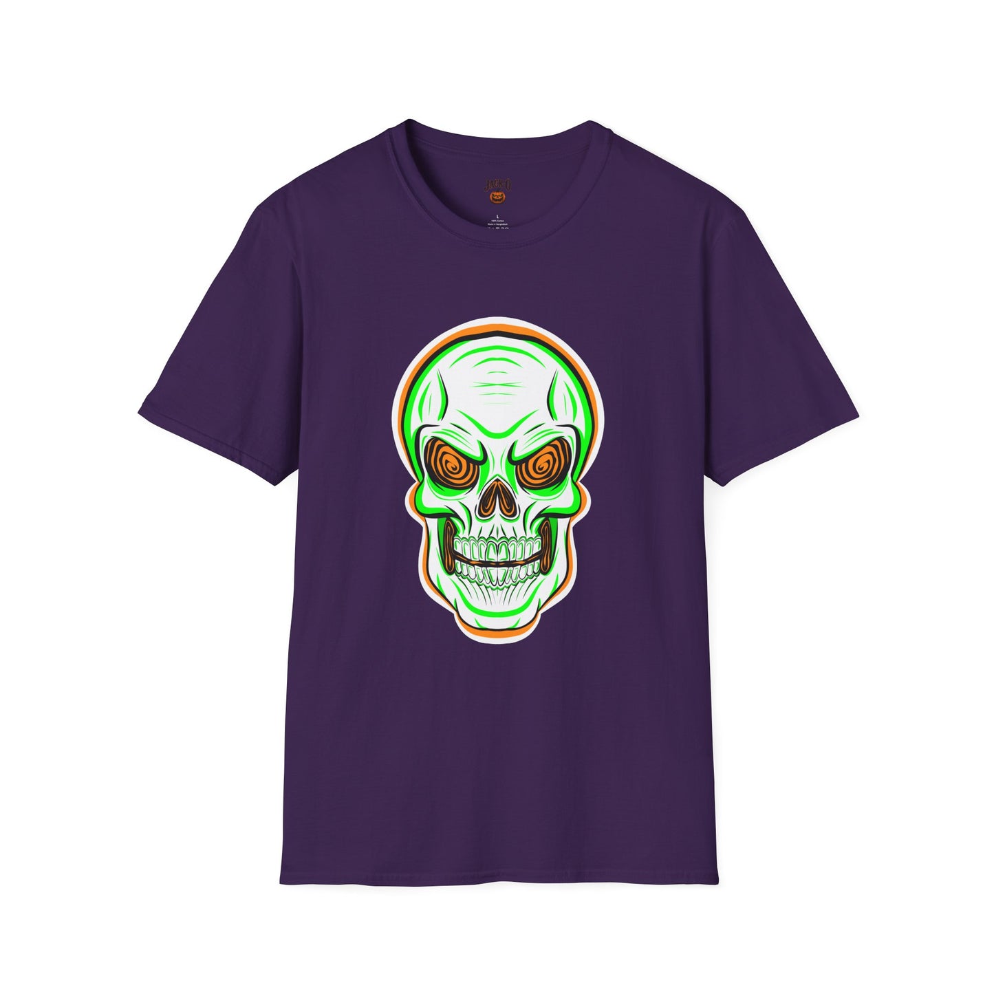 Unisex T-Shirt - Psycho Spiral Skull Design