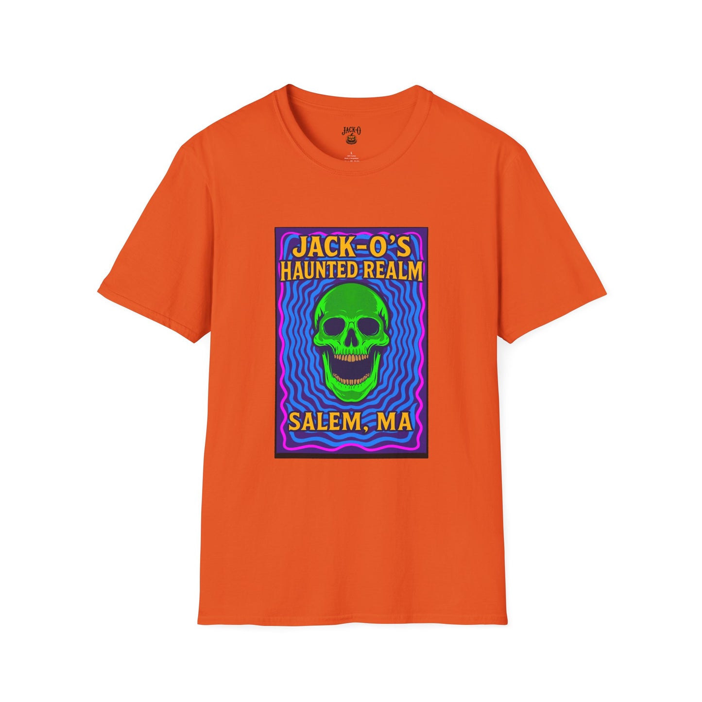 Jack-O's Haunted Realm T-Shirt - Halloween Graphic Tee