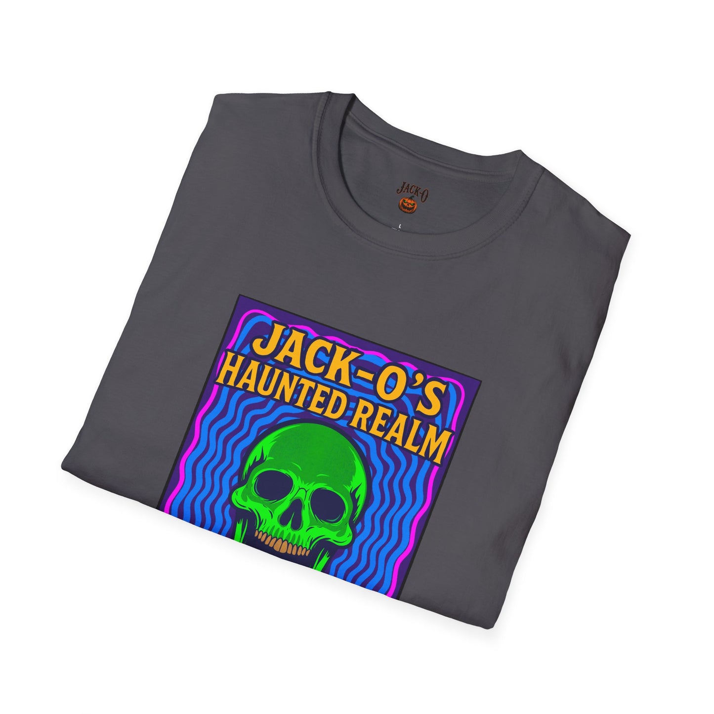 Jack-O's Haunted Realm T-Shirt - Halloween Graphic Tee