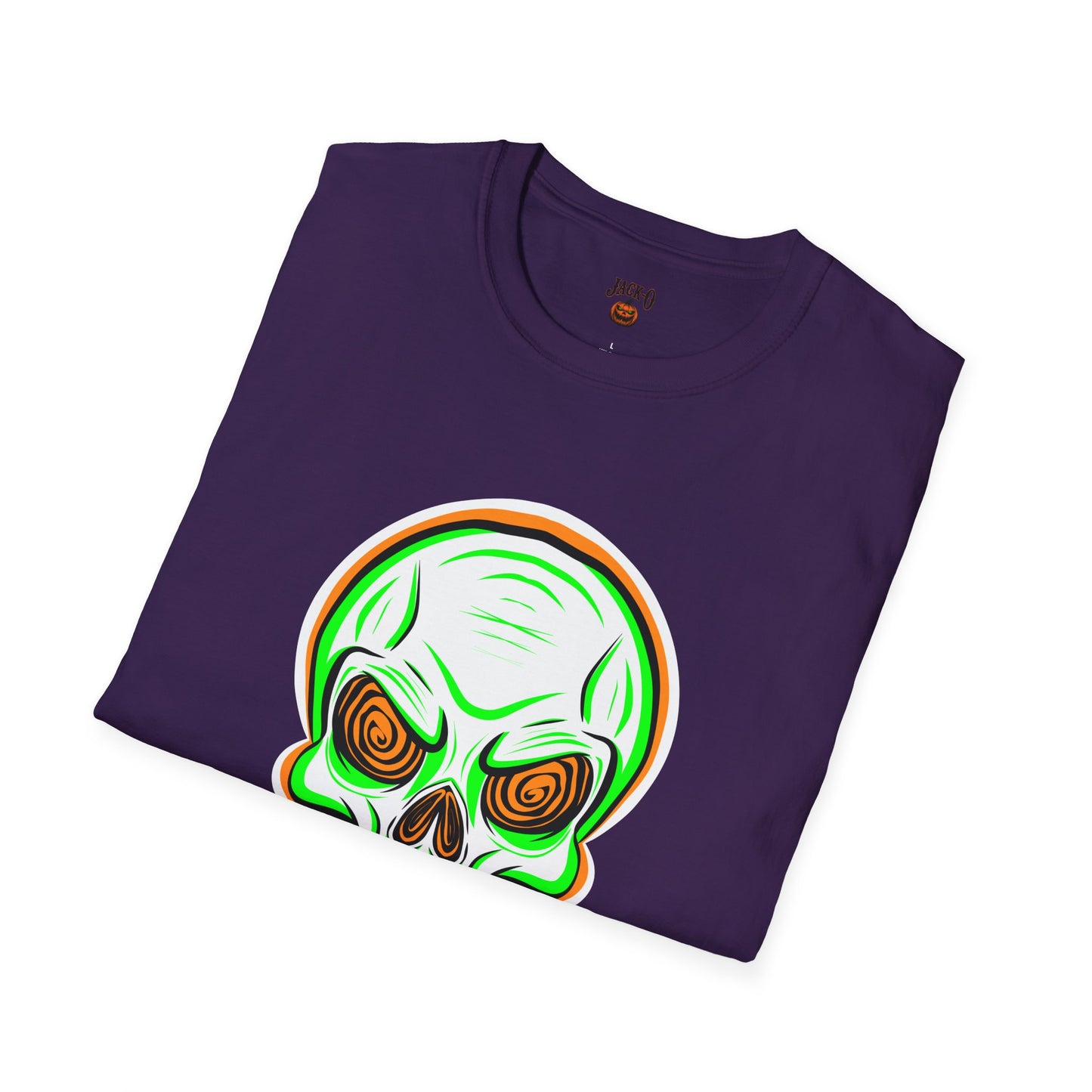 Unisex T-Shirt - Psycho Spiral Skull Design