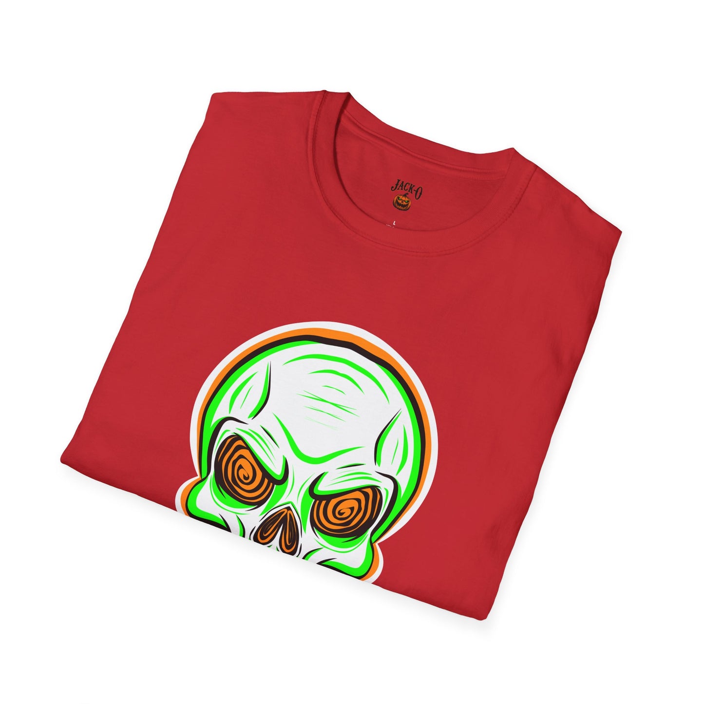 Unisex T-Shirt - Psycho Spiral Skull Design