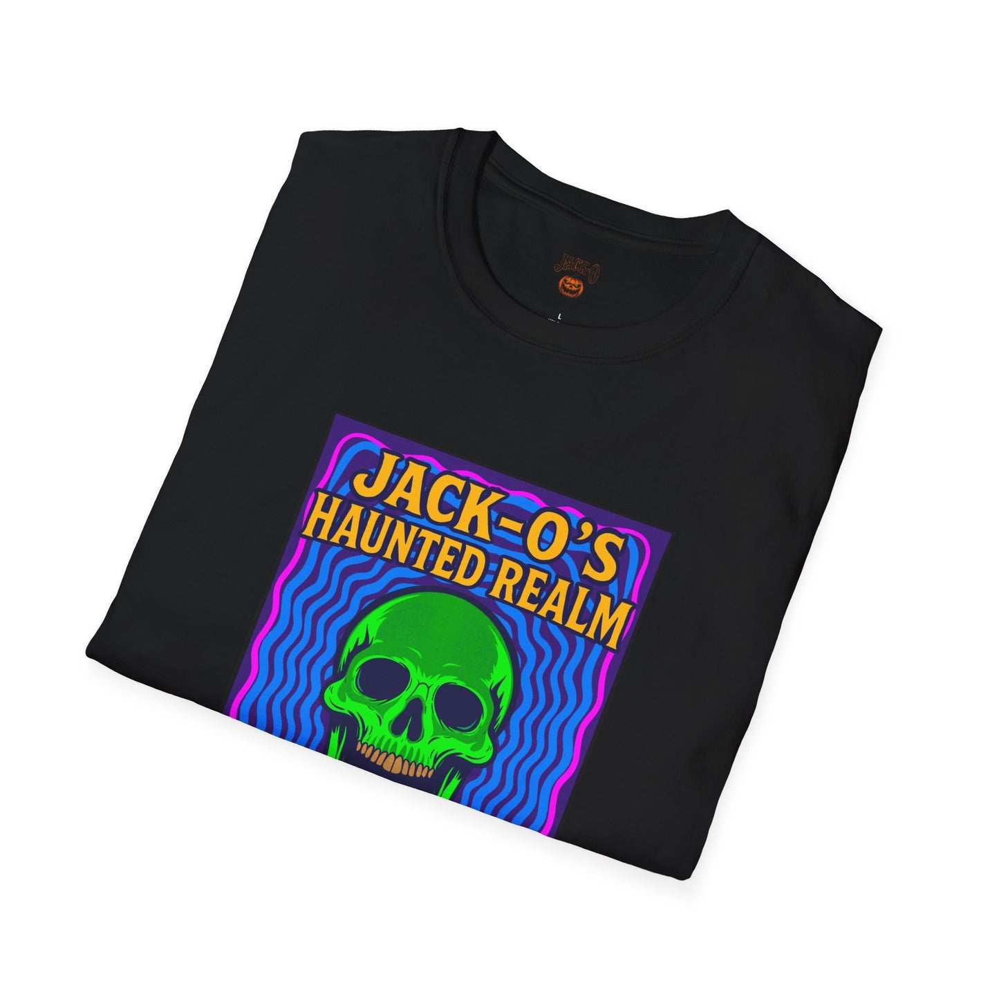 Jack-O's Haunted Realm T-Shirt - Halloween Graphic Tee
