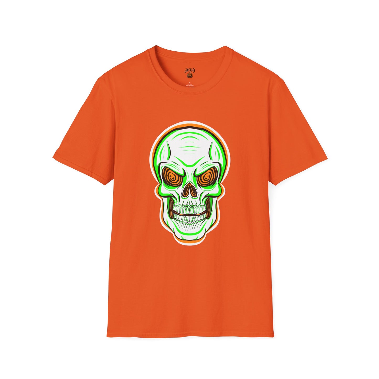 Unisex T-Shirt - Psycho Spiral Skull Design