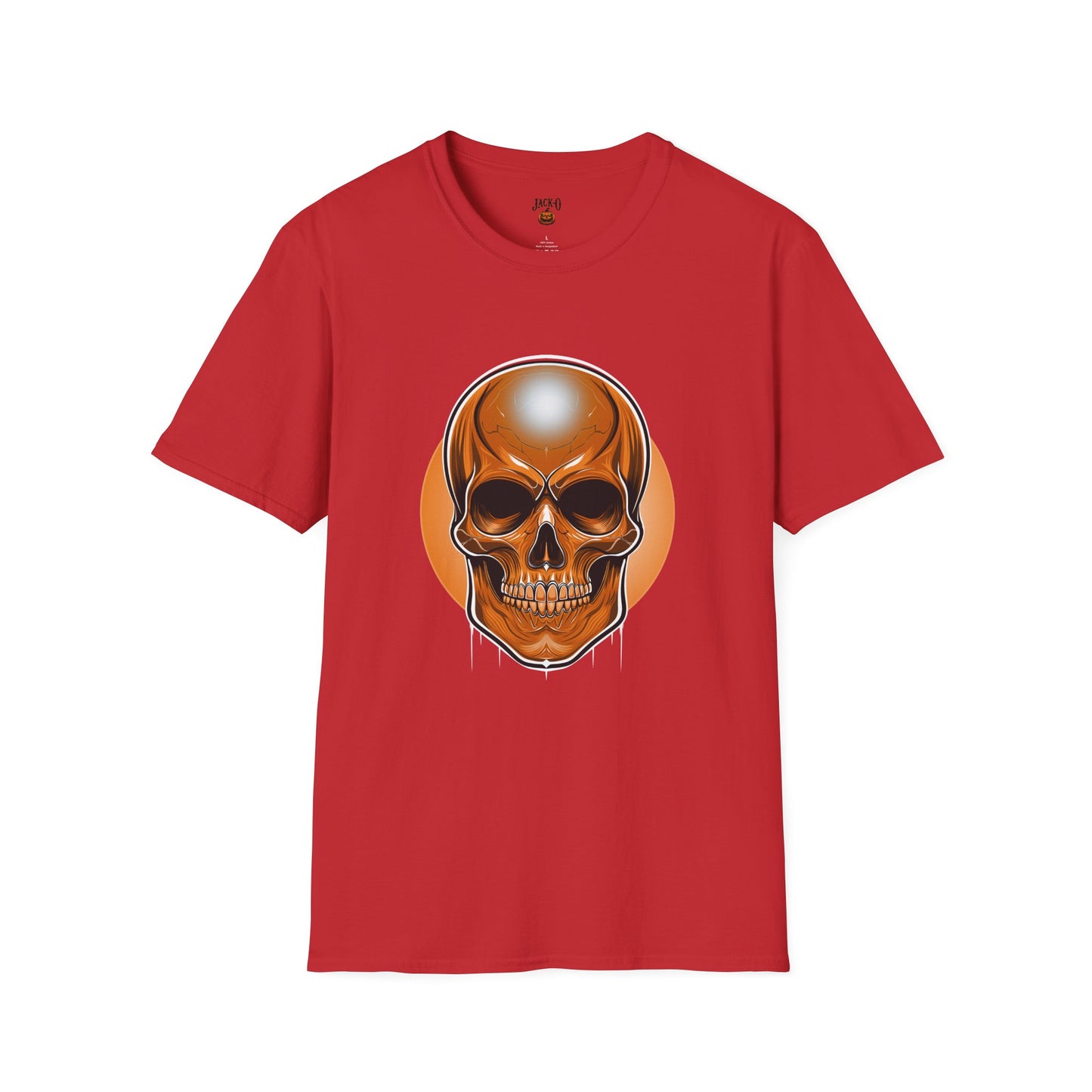 Orange Skull T-Shirt