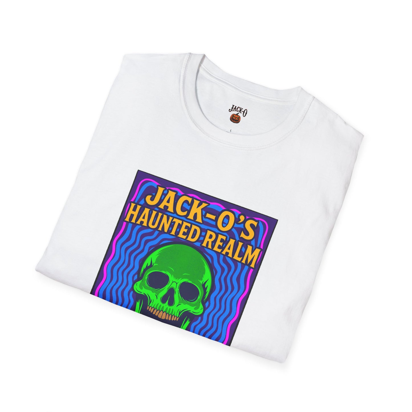 Jack-O's Haunted Realm T-Shirt - Halloween Graphic Tee