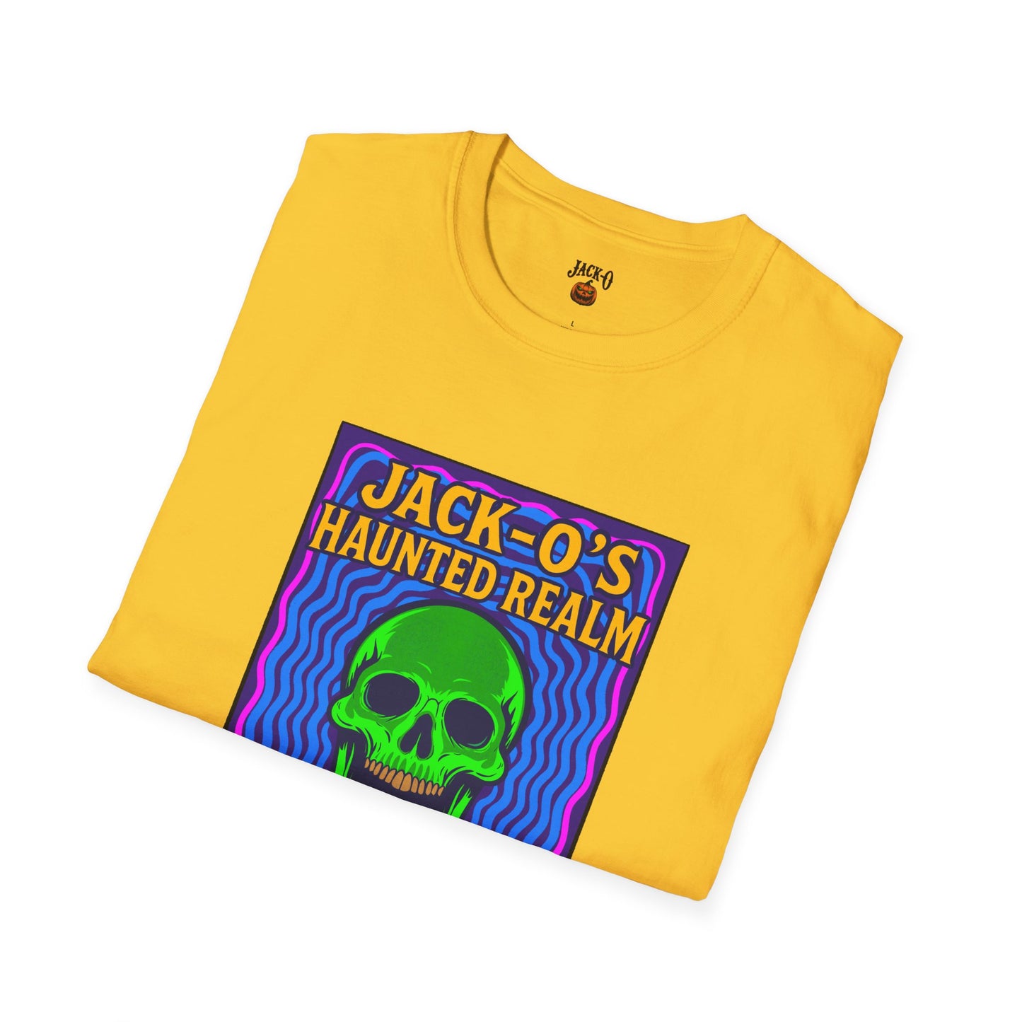 Jack-O's Haunted Realm T-Shirt - Halloween Graphic Tee