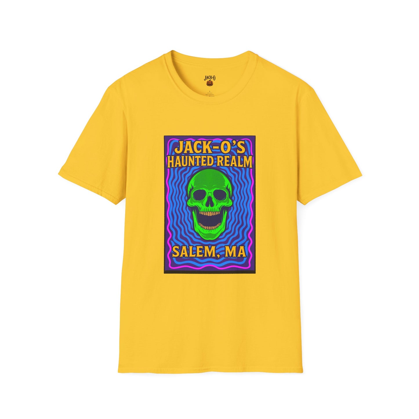 Jack-O's Haunted Realm T-Shirt - Halloween Graphic Tee