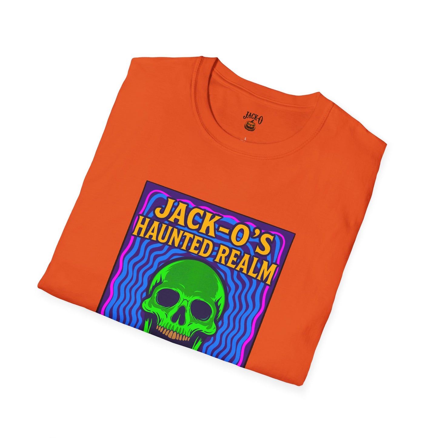 Jack-O's Haunted Realm T-Shirt - Halloween Graphic Tee