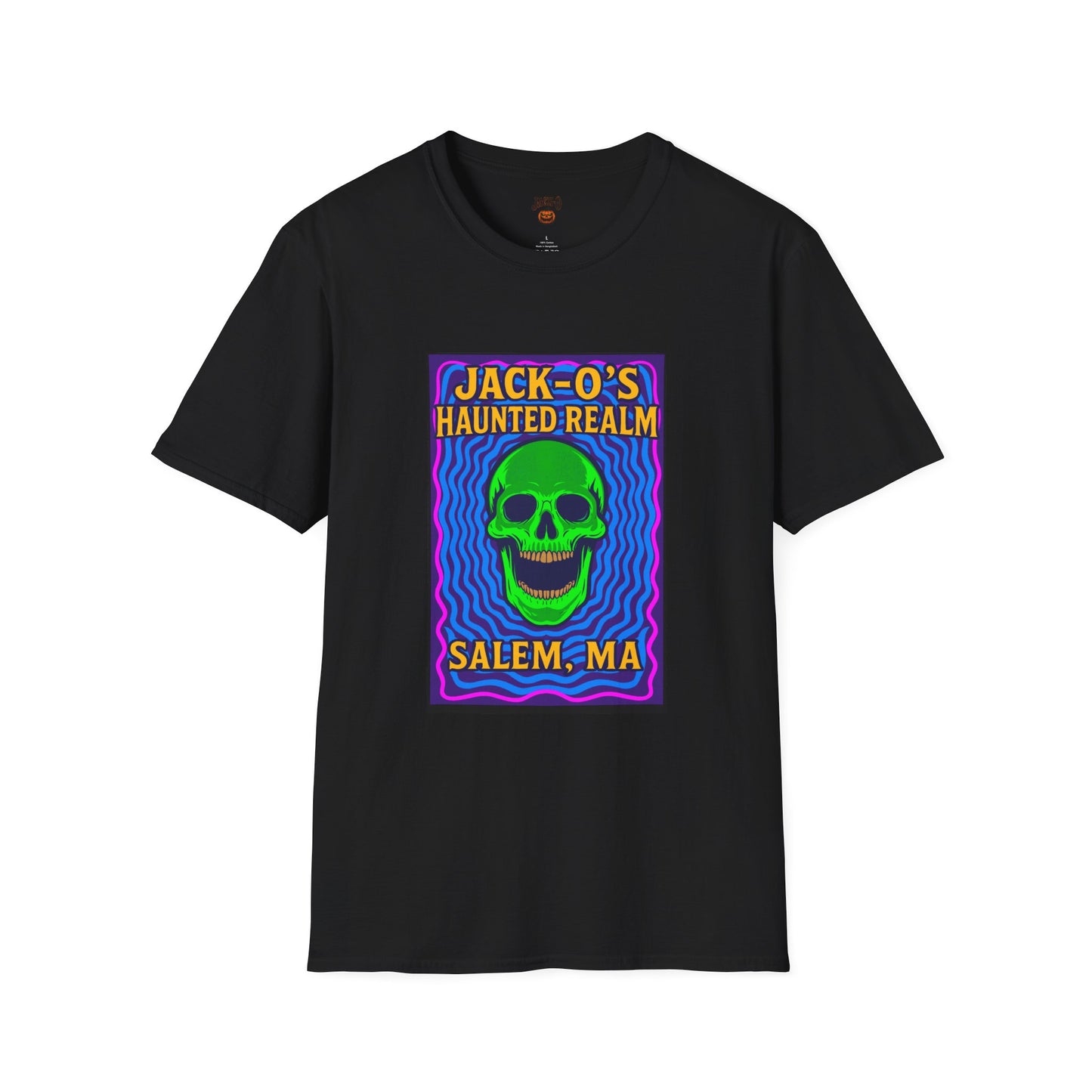 Jack-O's Haunted Realm T-Shirt - Halloween Graphic Tee