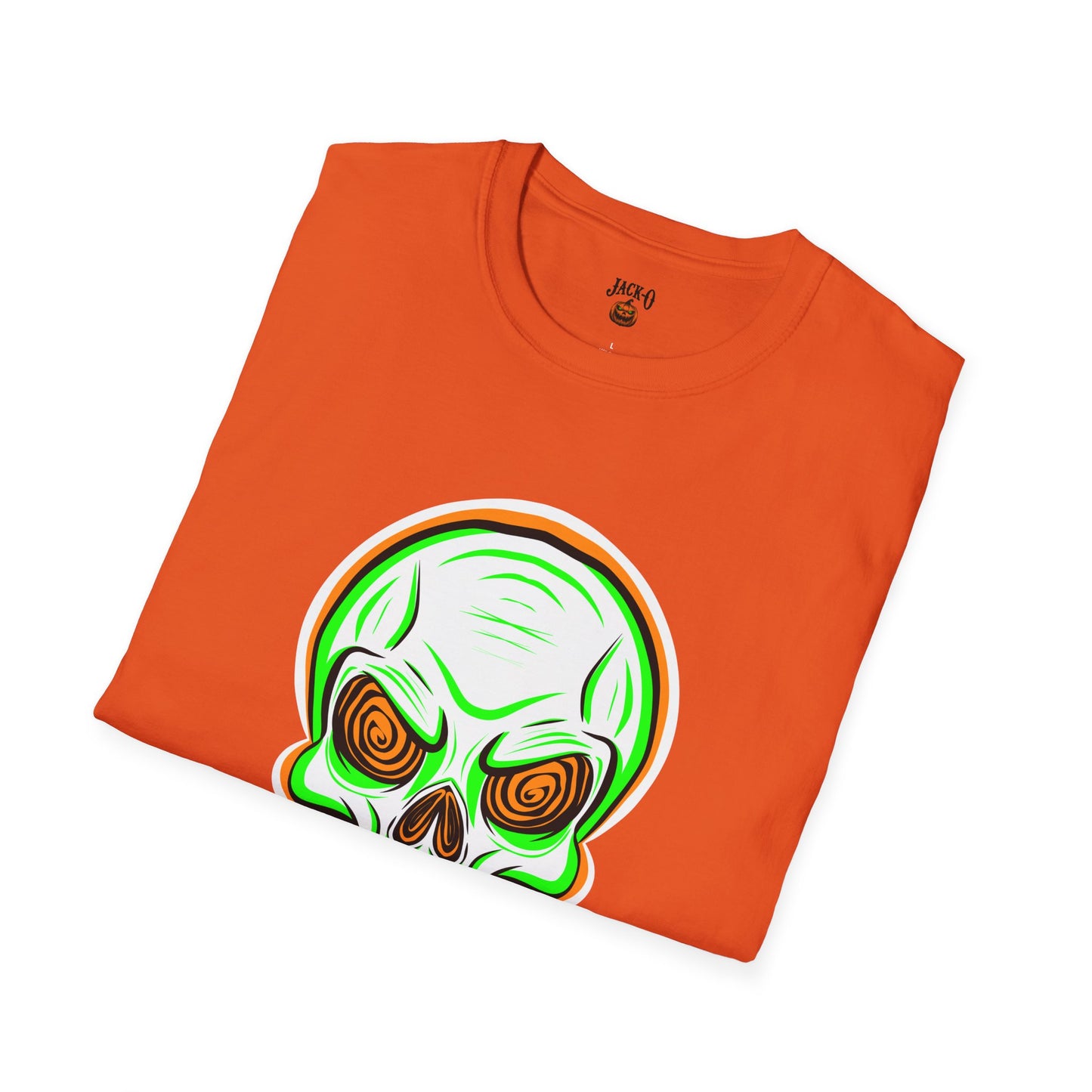 Unisex T-Shirt - Psycho Spiral Skull Design