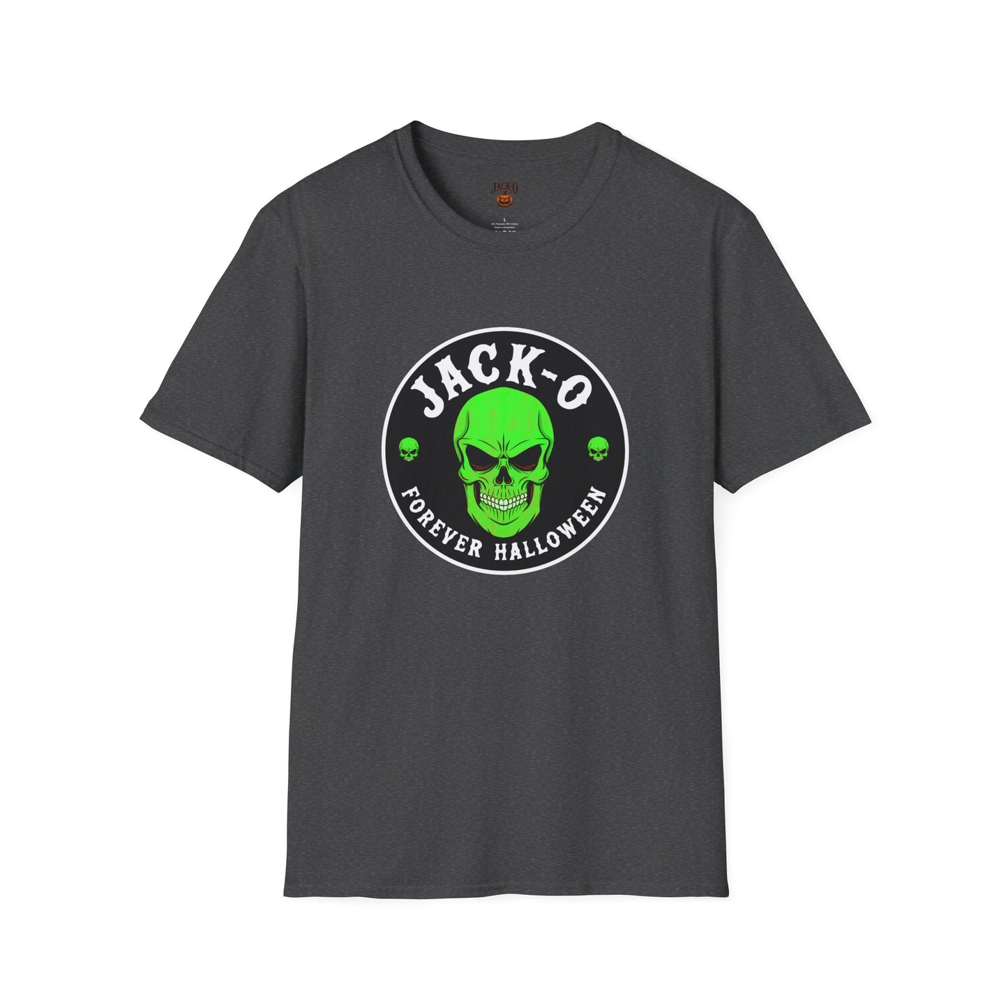 Jack-O Neon Skull Halloween T-Shirt — "Forever Halloween" Graphic Tee