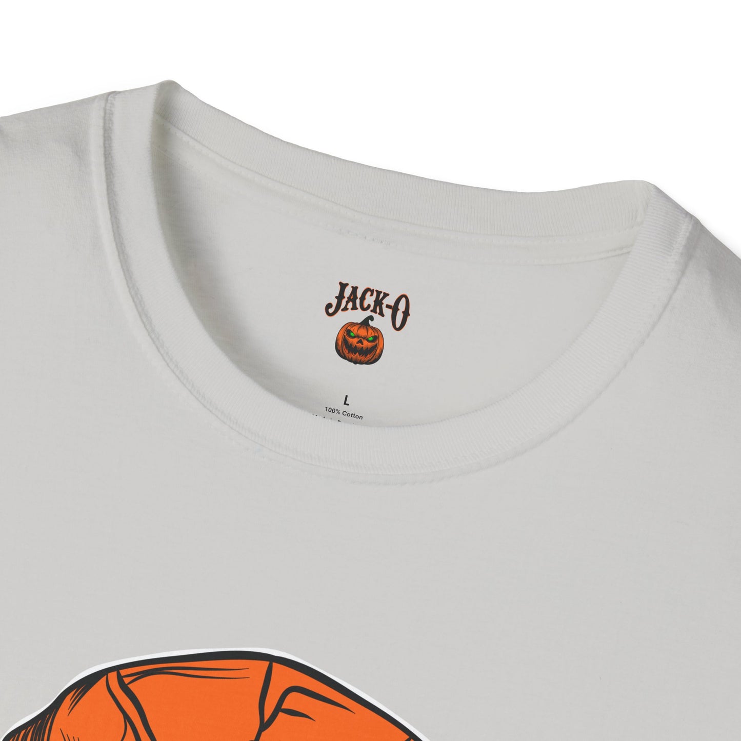 Orange Scary Skull T-Shirt