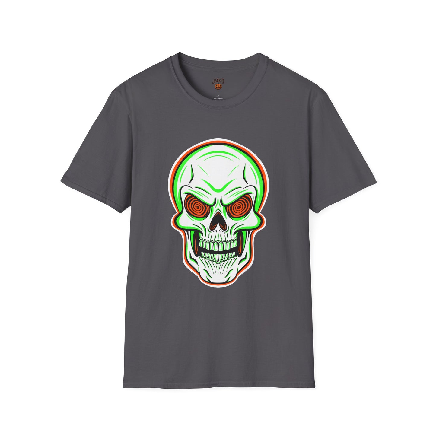 Unisex T-Shirt - Psycho Spiral Skull Design