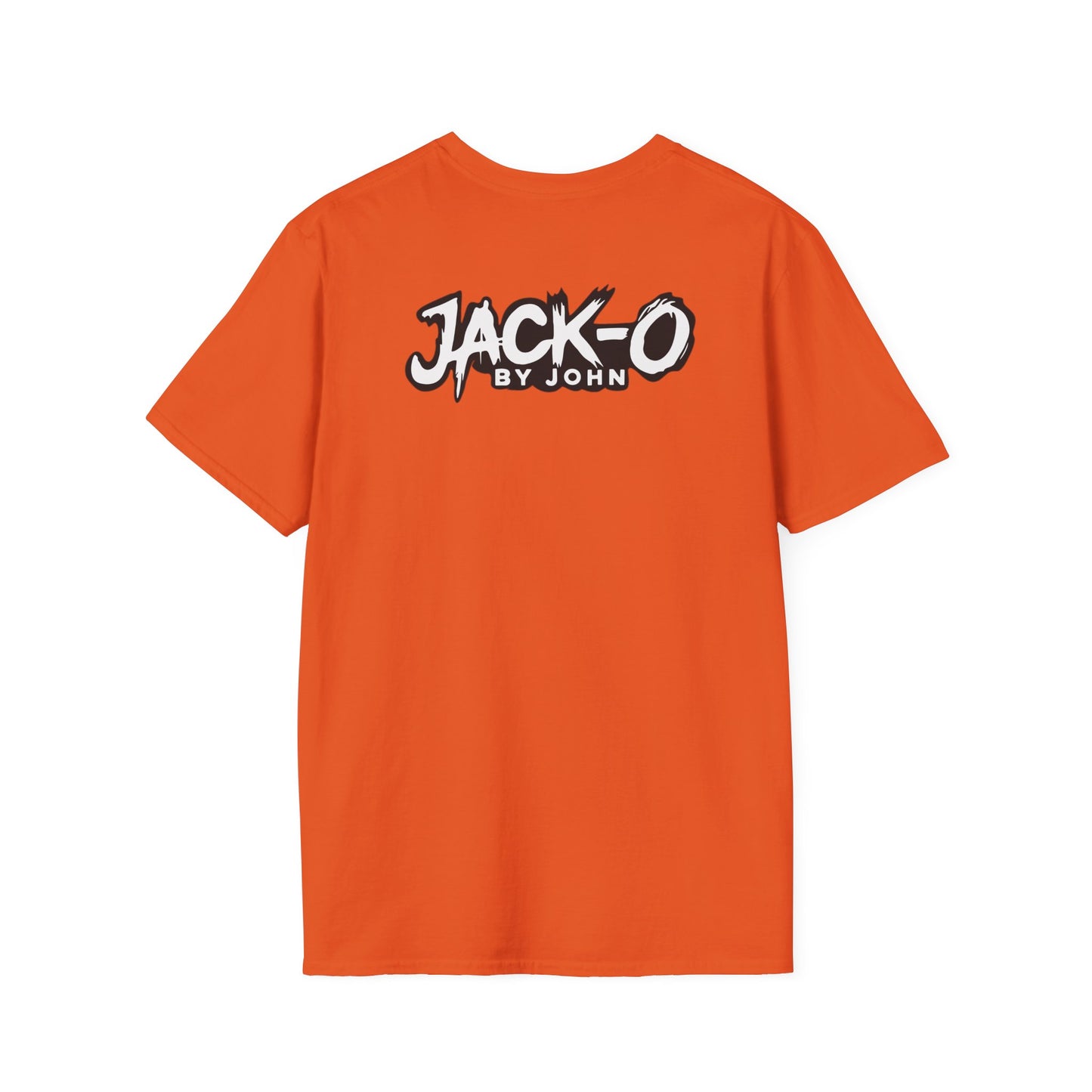 Orange Scary Skull T-Shirt