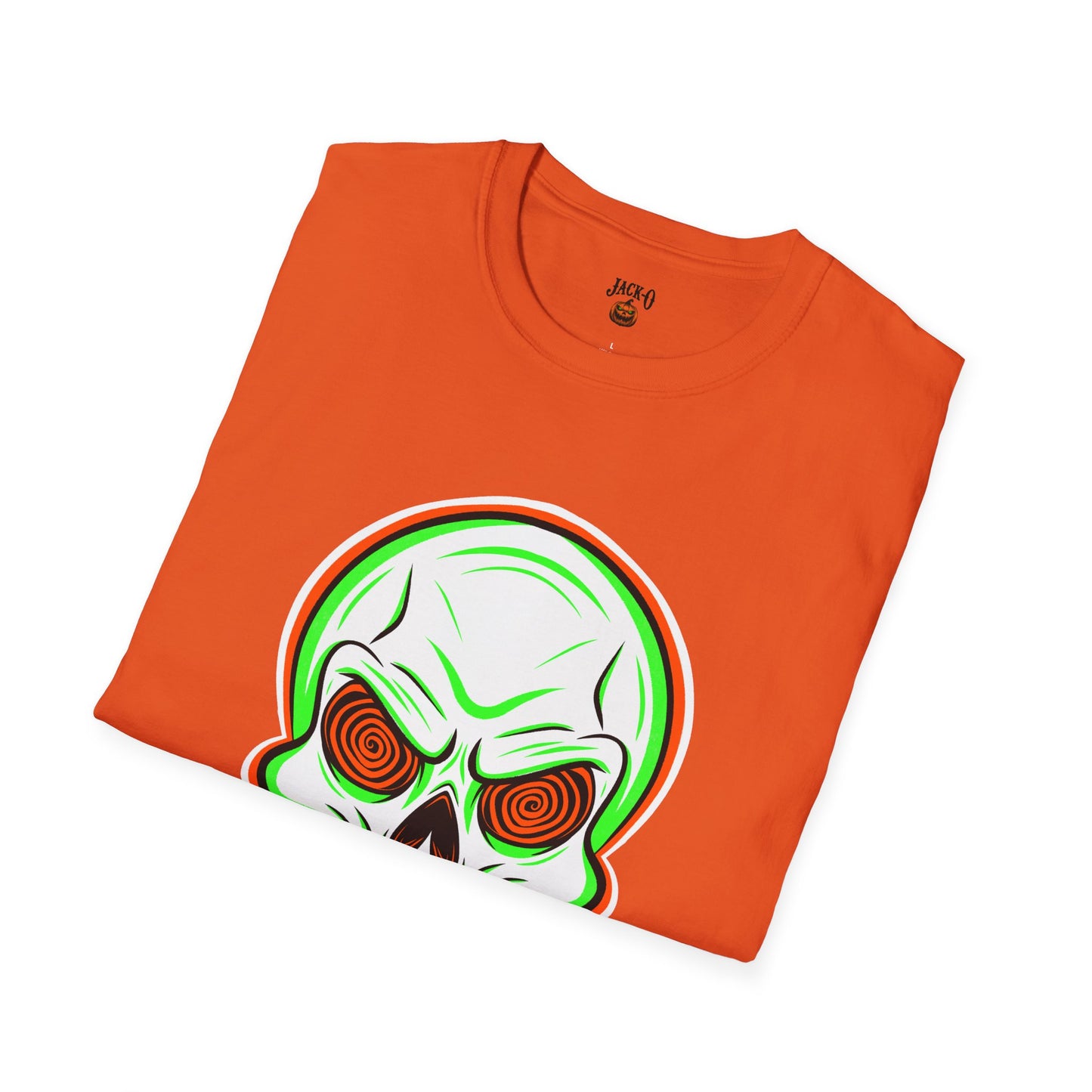 Unisex T-Shirt - Psycho Spiral Skull Design