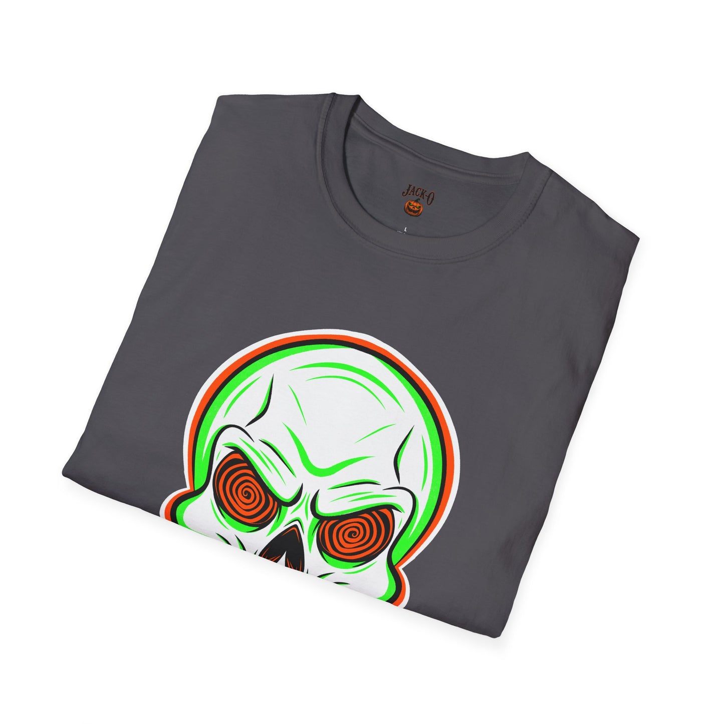 Unisex T-Shirt - Psycho Spiral Skull Design