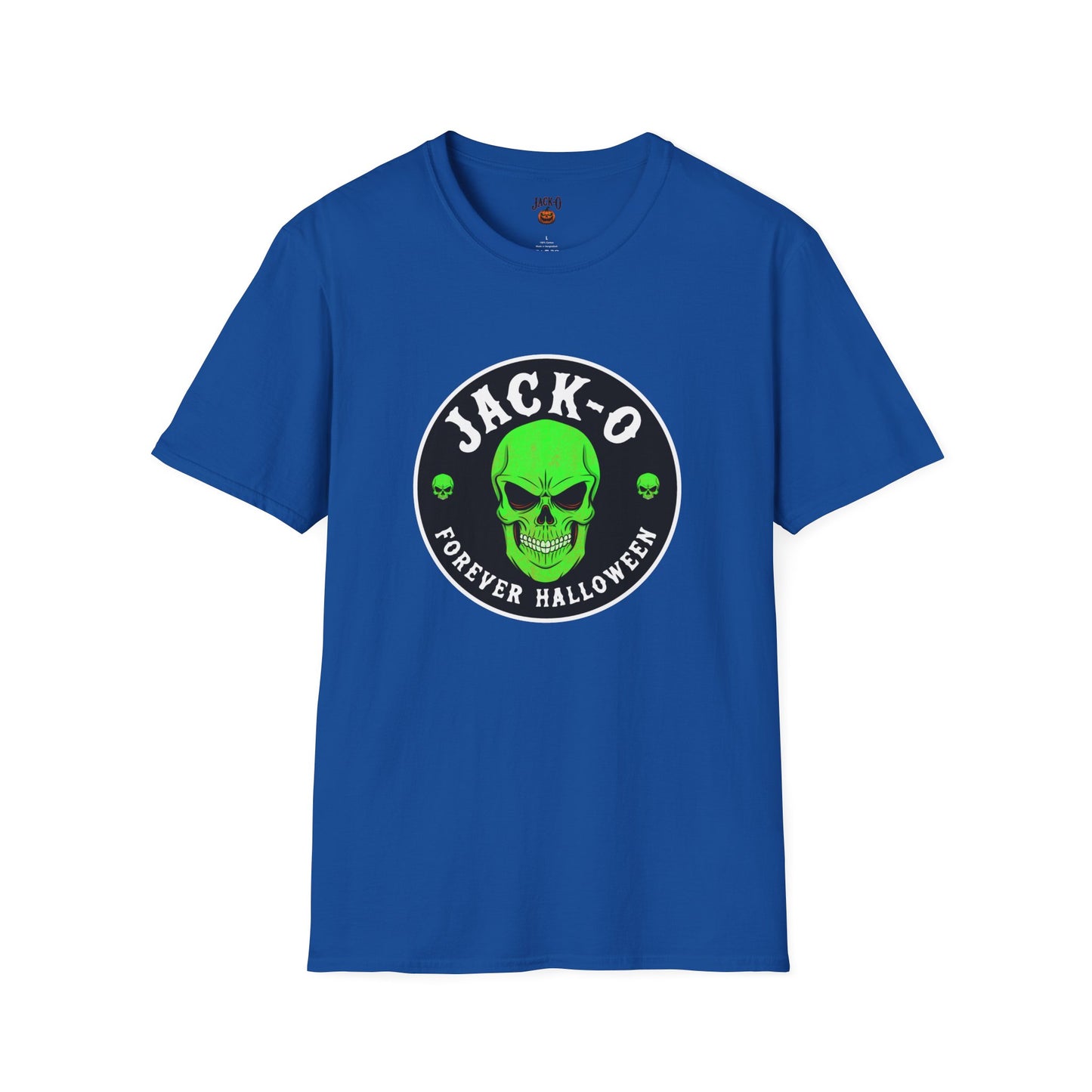 Jack-O Neon Skull Halloween T-Shirt — "Forever Halloween" Graphic Tee