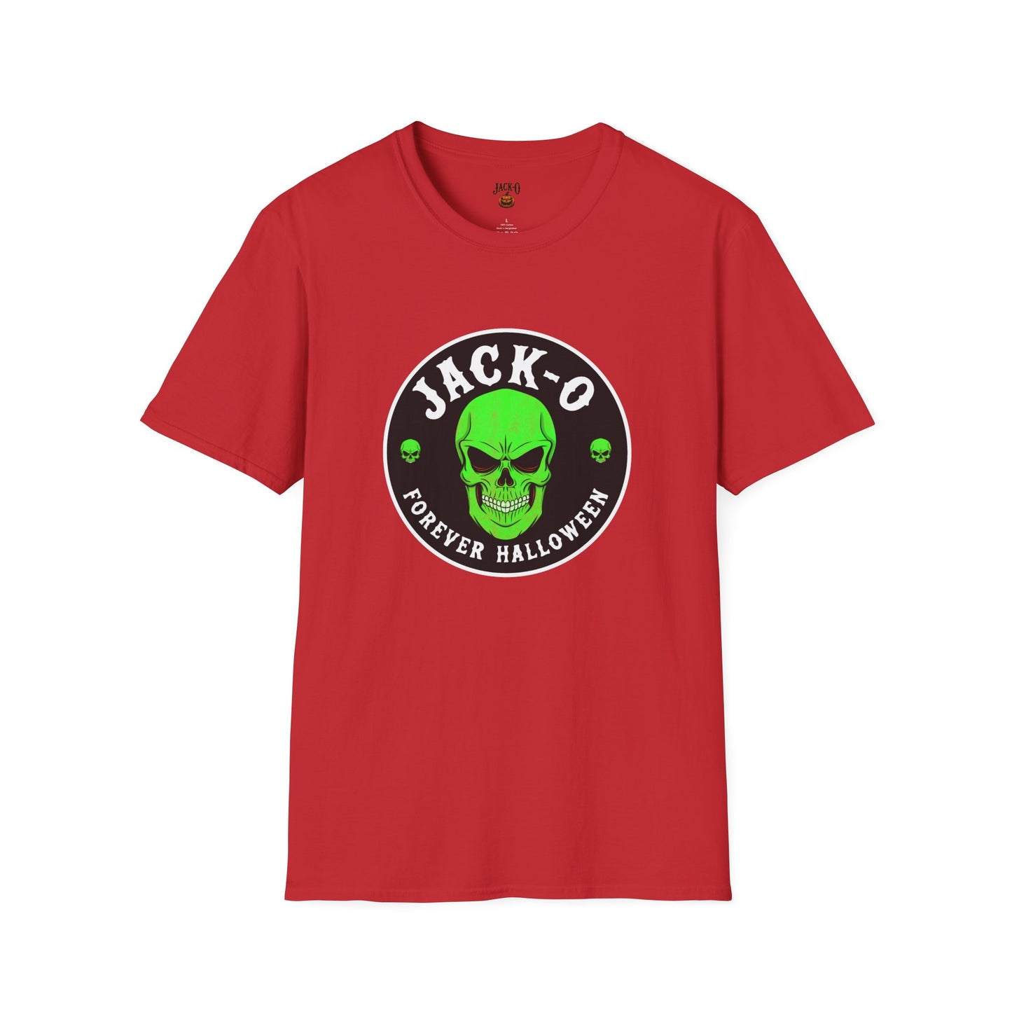 Jack-O Neon Skull Halloween T-Shirt — "Forever Halloween" Graphic Tee