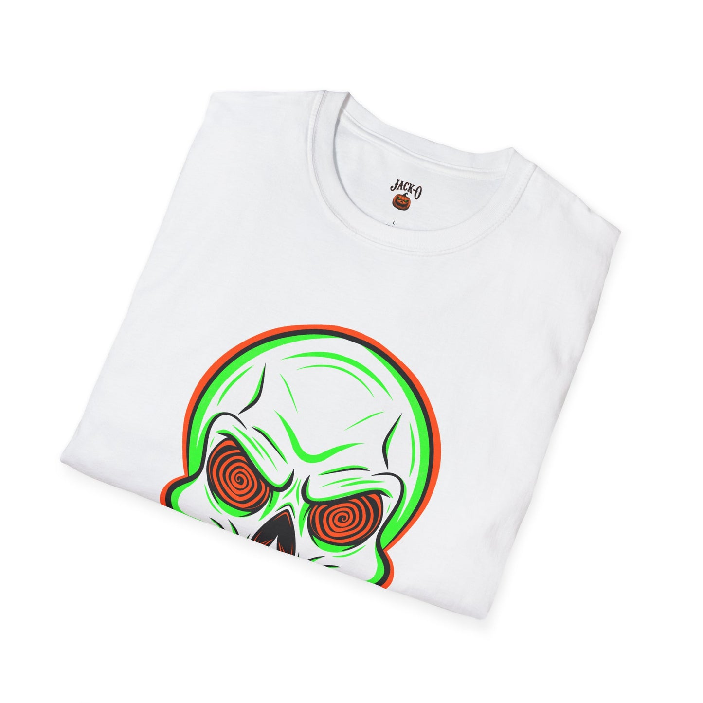 Unisex T-Shirt - Psycho Spiral Skull Design
