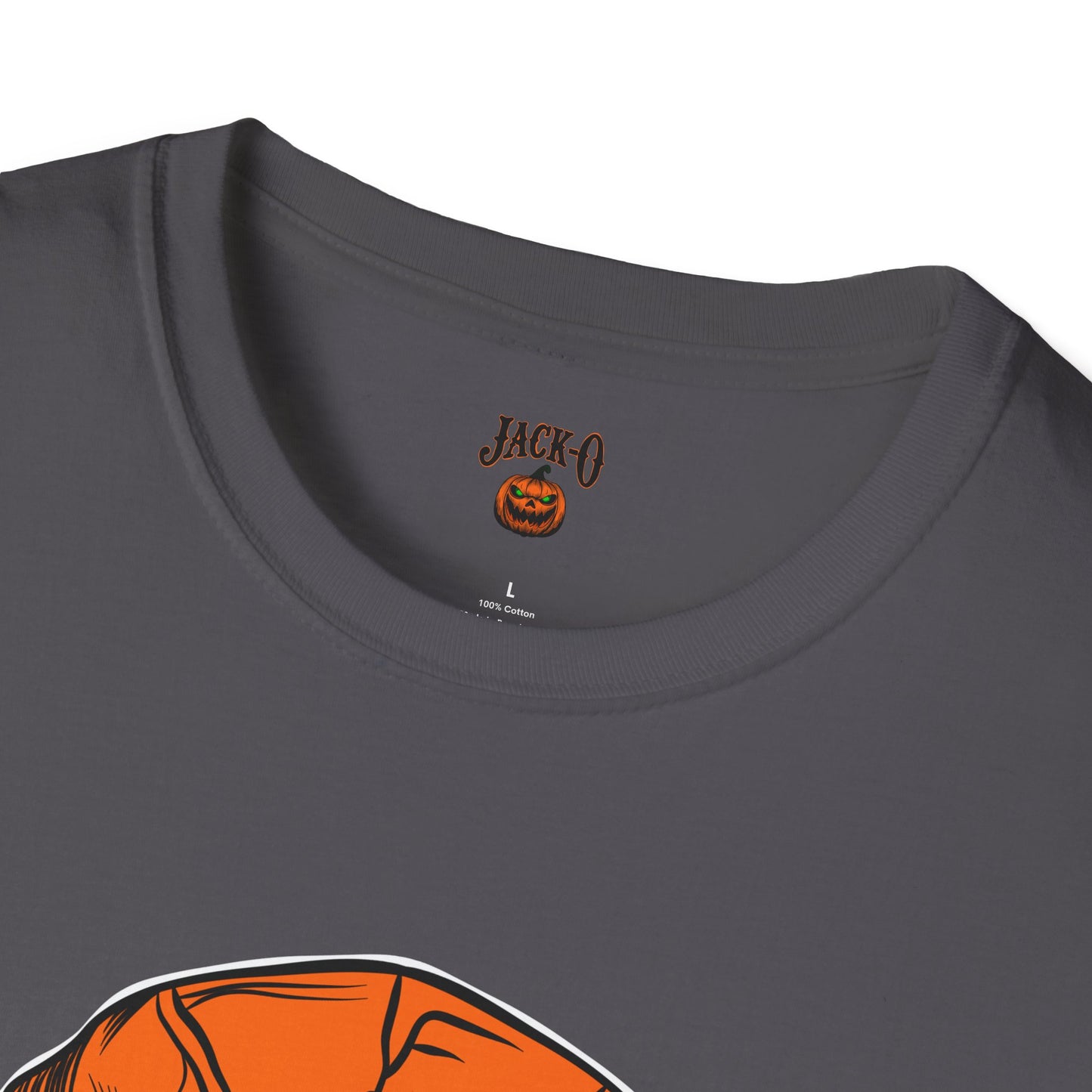Orange Scary Skull T-Shirt