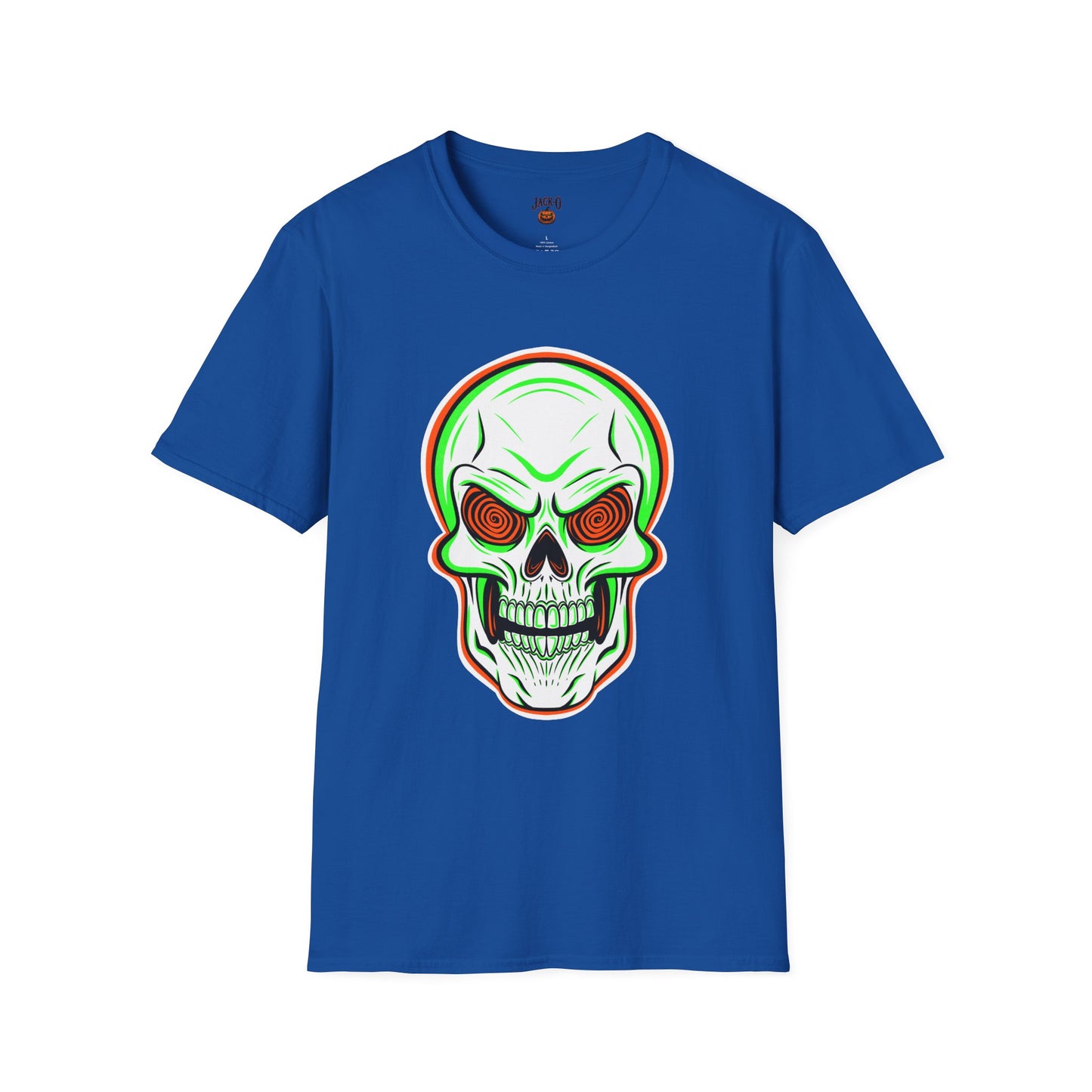 Unisex T-Shirt - Psycho Spiral Skull Design