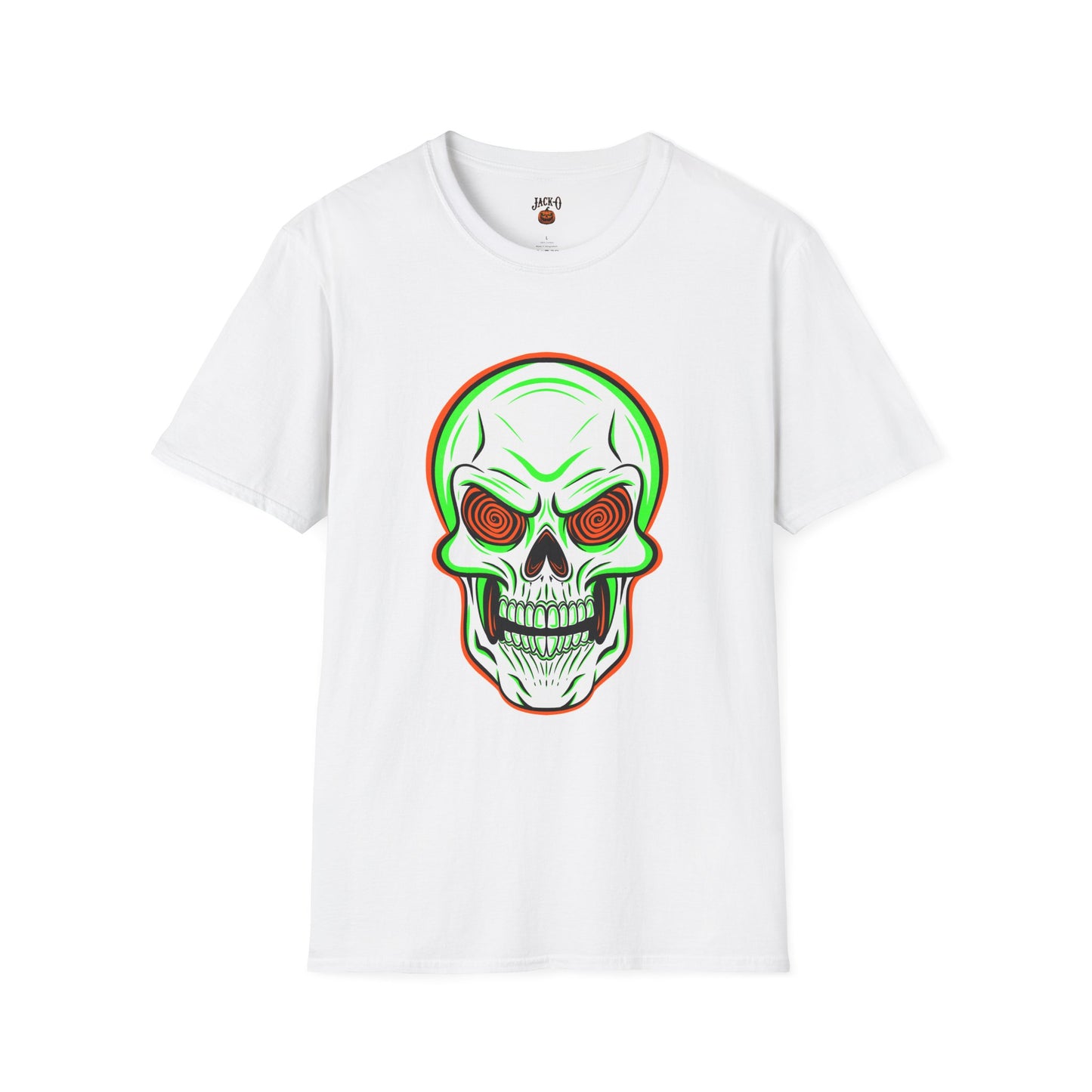Unisex T-Shirt - Psycho Spiral Skull Design