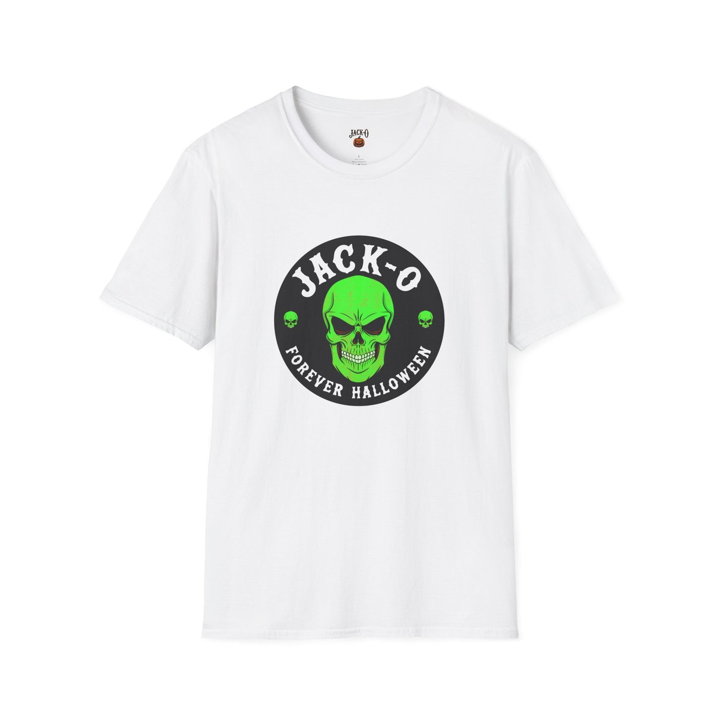 Jack-O Neon Skull Halloween T-Shirt — "Forever Halloween" Graphic Tee