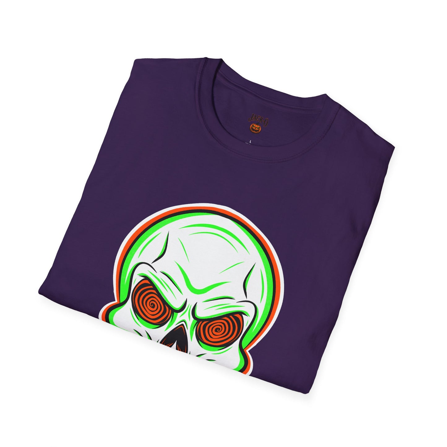 Unisex T-Shirt - Psycho Spiral Skull Design