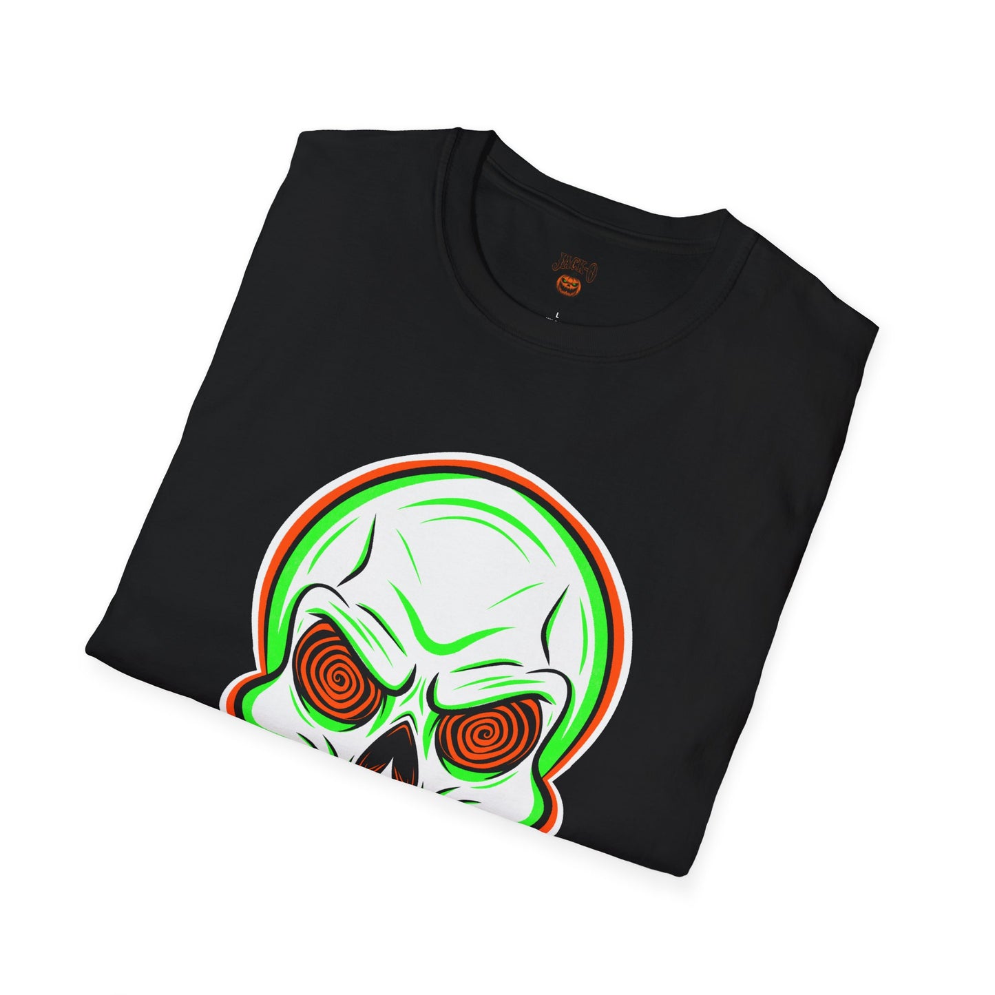 Unisex T-Shirt - Psycho Spiral Skull Design