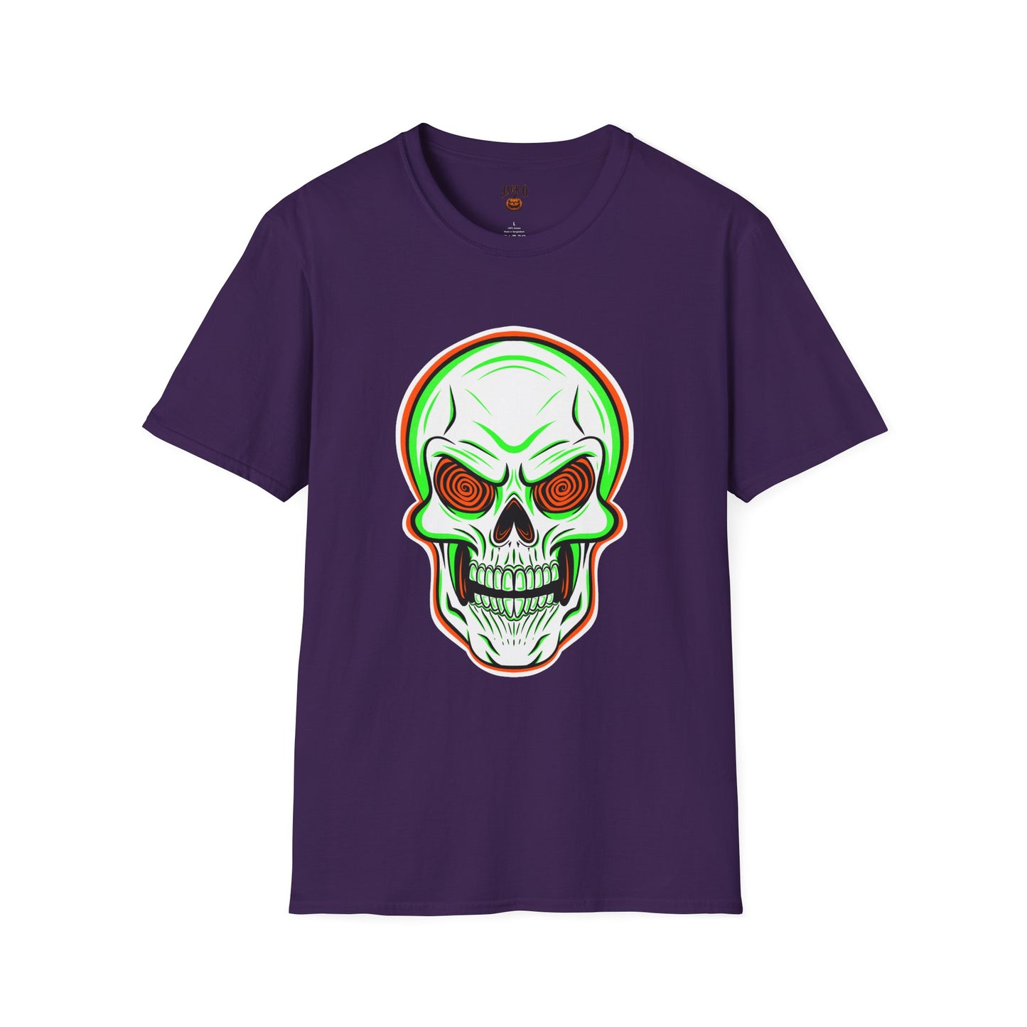 Unisex T-Shirt - Psycho Spiral Skull Design