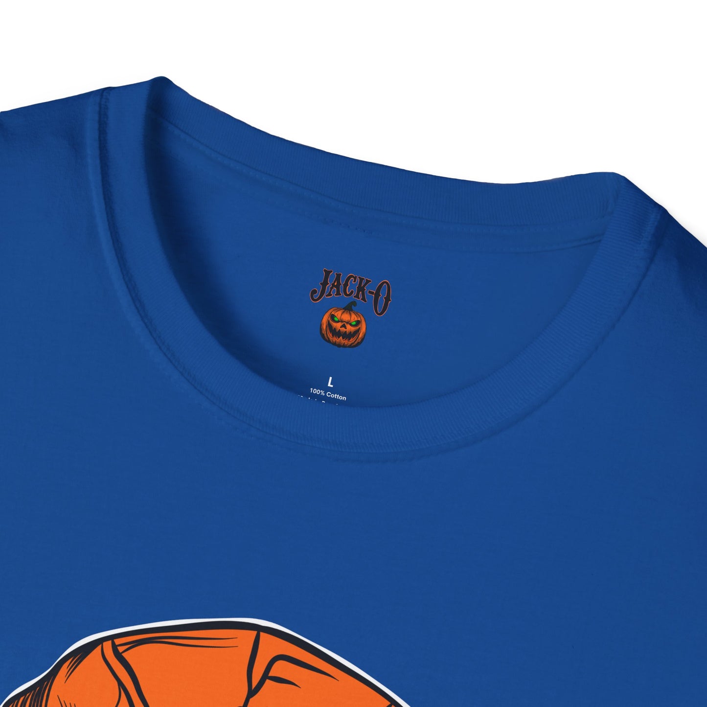 Orange Scary Skull T-Shirt