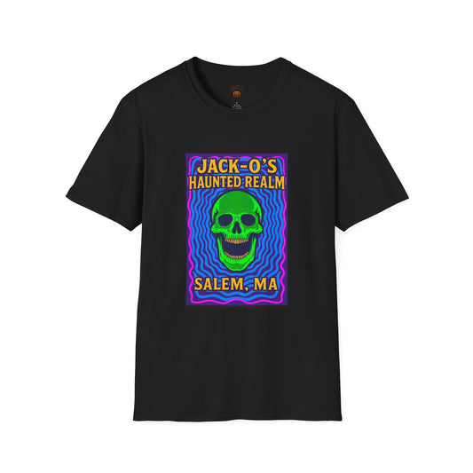 Jack-O's Haunted Realm T-Shirt - Halloween Graphic Tee